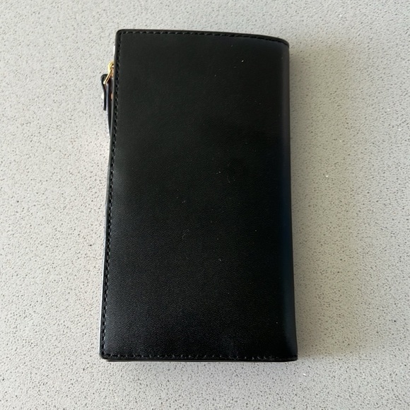 Kate Spade Black & Pink Double Bifold Wallet with Coin Pouch - Picture 4 of 10